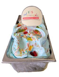 Das Kinderburg-Gummibärchen-Eis.