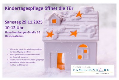 Flyer zum Tag der offenen Tür.