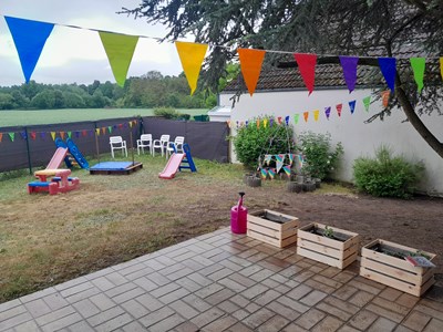 Der Garten ist fertig.