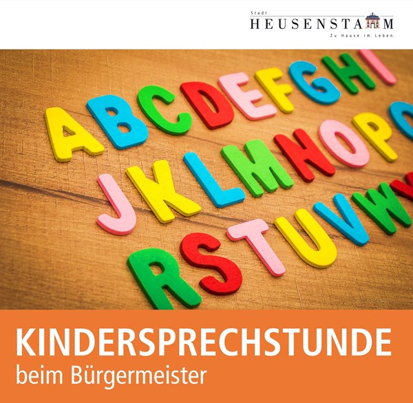 Kindersprechstunde bei Bürgermeister Steffen Ball am 29. April