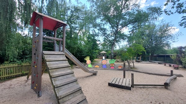Spielplatz Schlossweiher (Fotomontage).