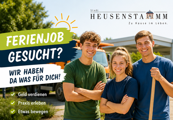 Unterstützung in den Sommerferien: Ferienjobs bei der Stadt Heusenstamm | Jetzt bis 15. Mai bewerben